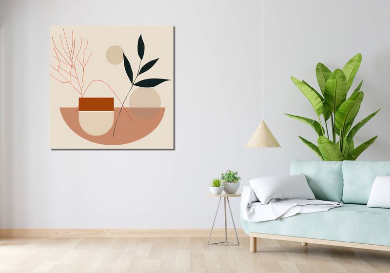 Obraz 100x100cm Botaniczna Przymiarka zdjęcie 2