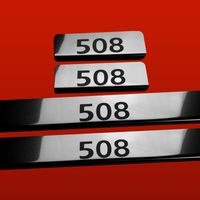 Listwa progowa PEUGEOT 508 MK1 Stal nierdzewna 304 połysk 4szt