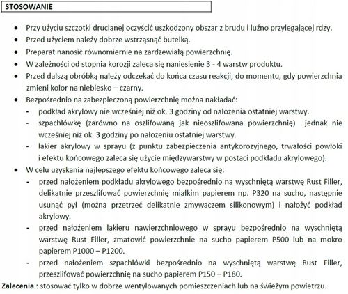 RUSTFILLER neutralizator rdzy + podkład z pędzelkiem 250 ml TROTON 648 na Arena.pl