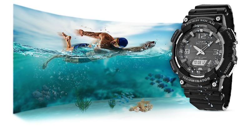 Zegarek Męski CASIO SOLAR AQ-S810W-1AVEF CASIO zdjęcie 6