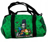 Torba Sportowa Dziecięca Minecraft Podróżna na Basen Zielona Pojemna