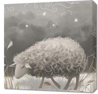 Obraz 60x60cm Bujna Owca