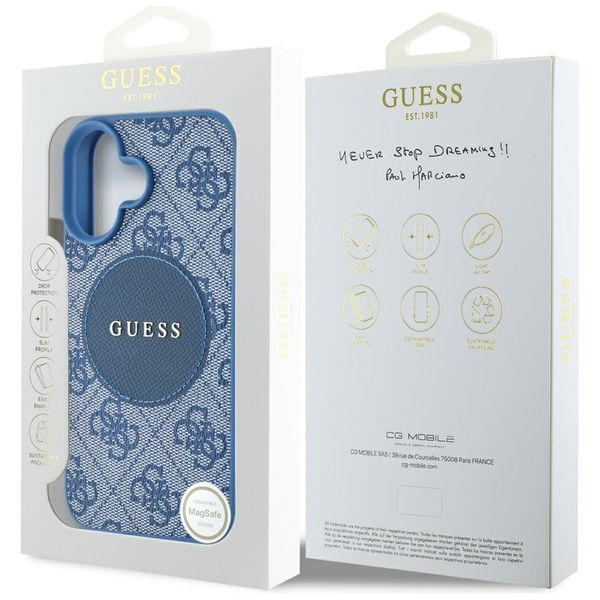 Etui Guess do iPhone 16, Niebieski, MagSafe zdjęcie 8