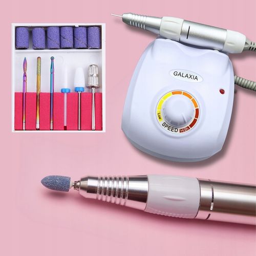 FREZARKA DO PAZNOKCI 65W Do Manicure i Pedicure PROFESJONALNA MOCNA + FREZY na Arena.pl