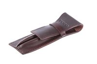 Etui, piórnik na długopisy Vintage P17 brąz