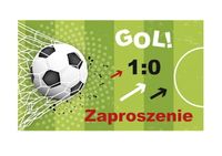 Zaproszenia urodzinowe Piłkarskie Piłka Nożna, 10 szt.