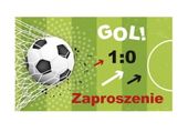 Zaproszenia urodzinowe Piłkarskie Piłka Nożna, 10 szt.