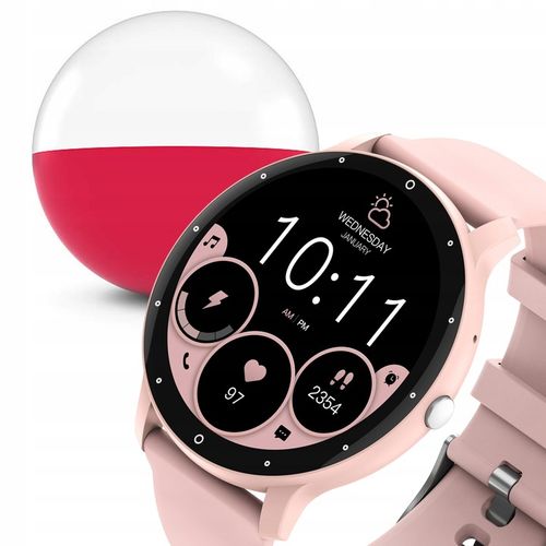 SMARTWATCH DAMSKI ZEGAREK GRAVITY ROZMOWY POLSKIE MENU +PASEK GRATIS GRAWER na Arena.pl
