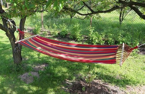 HAMAK OGRODOWY ZE STELAŻEM JEDNOOSOBOWY HUŚTAWKA DO OGRODU 1 OSOBOWY 200x80 na Arena.pl