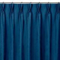 Zasłona MILANA szenilowa na flexach 220x300 indygo wzór 1 Homede