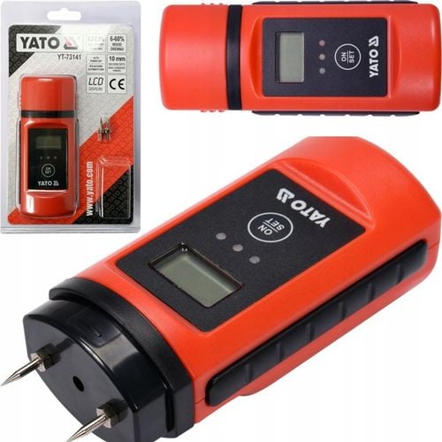 YATO WILGOTNOŚCIOMIERZ MIERNIK WILGOTNOŚCI DO MURÓW DREWNA 0,2-60% YT-73141 na Arena.pl