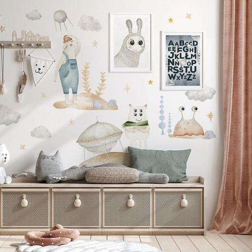 Naklejki Zestaw Kosmiczny Kazik, Marian i Bolek DK414 L na Arena.pl