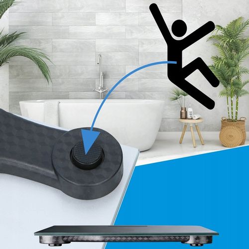 Waga łazienkowa Grundig z termometrem WYŚWIETLACZ LCD SZKLANA do 180kg na Arena.pl