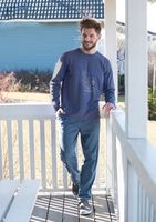 KEY Męska piżama pidżama długa bawełna XXL 2XL