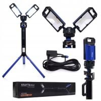 Lampa budowlana2x naświetlacz led 5000 lm 2 barwy 6 trybów KD1265