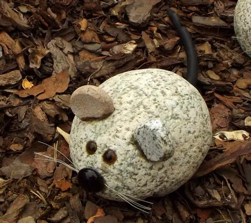 myszka z granitu ozdoba ogród prezent gartdeco1 na Arena.pl