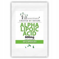 KWAS ALFA LIPONOWY ALA 60 KAP MOCNY PRZECIWUTLENIACZ 600mg 100% CZYSTY