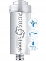 FILTR do WODY PRYSZNICOWY AQUA shock CHROM Srebrny