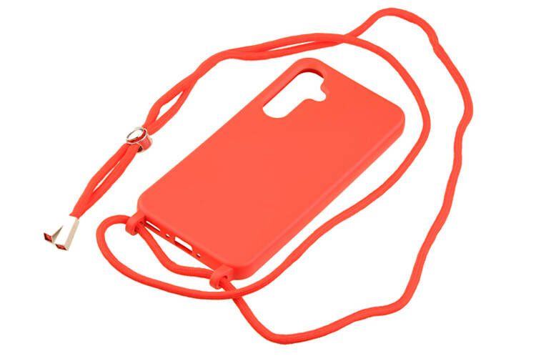 Etui ze sznurkiem RCK do Samsung Galaxy A35 5G czerwony zdjęcie 1