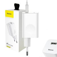 Ładowarka Baseus Quick Charge 3.0 24W USB Szybkie Ładowanie Biała