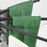 WIESZAK OBROTOWY NA RĘCZNIKI ŁAZIENKOWY UCHWYT ALUMINIUM LOFT BEZ WIERCENIA