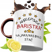 Kubek Bordowy Dla Baristy Na Urodziny Prezent Z Nadrukiem Ze Zdjęciem