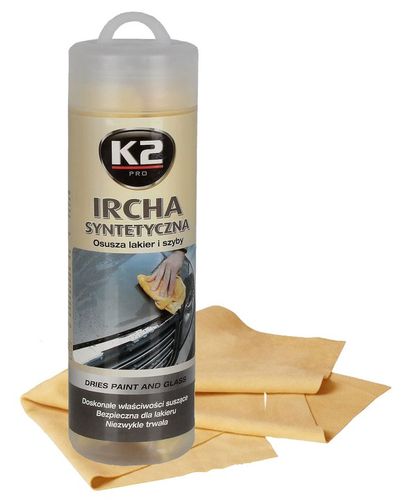 2 X K2 IRCHA SYNTETYCZNA 66x43 cm ŚCIERKA ŚCIERECZKA DO SZYB SAMOCHODU AUTA na Arena.pl