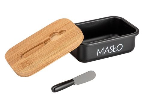 maselniczka stalowa z nożykiem do smarowania e-6132 na Arena.pl