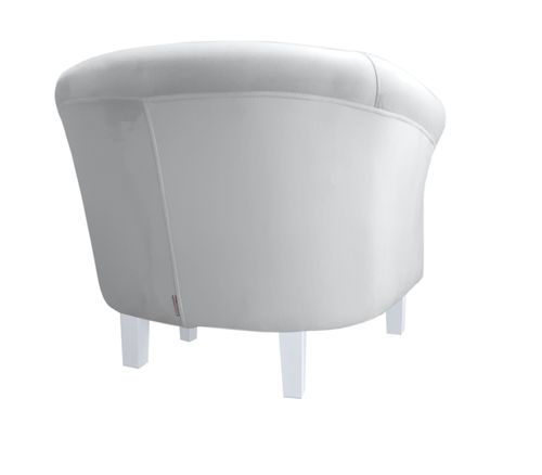 Fotel Milo nogi białe szary MG39 na Arena.pl
