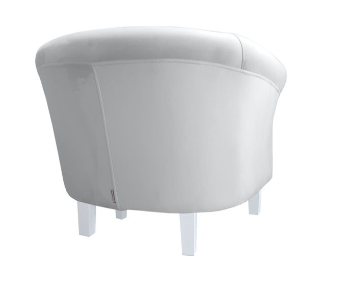 Fotel Milo nogi białe szary MG39 zdjęcie 4