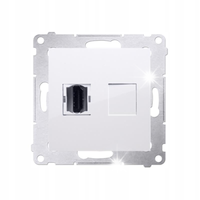 GNIAZDO HDMI 1.4 POJEDYNCZE SIMON 54 DGHDMI.01/11 BIAŁY