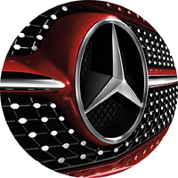 Opłatek na tort Mercedes Auto Samochód Logo Urodziny 18 30 40 50