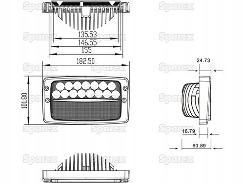 Lampa Robocza Led przód góra Fendt Massey Ferguson na Arena.pl