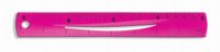 linijka różowa 20cm elastyczna bl020 rb