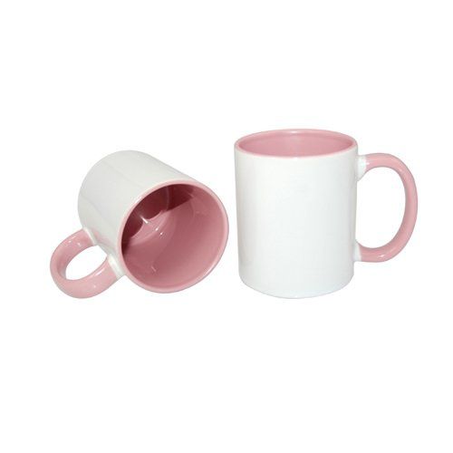Kubek FUNNY Różowy JS Coating 330 ml do Sublimacji zdjęcie 2