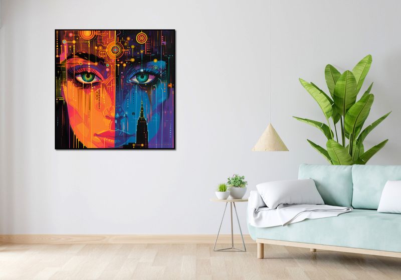 Plakat 100x100cm Cyfrowa Psyche zdjęcie 4