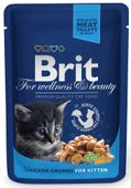 Brit Premium Kitten Dla Kociąt Z Kurczakiem W Sosie 100g