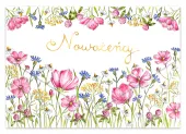 Karnet A5 Ślub Polne Kwiaty