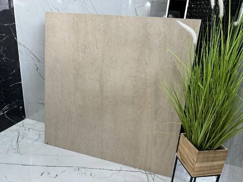 Płytka gresowa BEŻ 120x120 mat ciepły beton piaskowy gres wielkoformatowy na Arena.pl