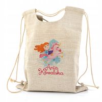 Plecak do przedszkola WOREK z imieniem DUŻY wzory