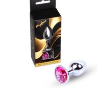 biżuteria analna srebrna mylove toys różowa 7 cm