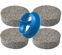 ZAŚLEPKI ZATYCZKI KRĄŻKI STYROPIANOWE GRAFITOWE 1000 SZT FREZ GRATIS