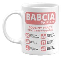 KUBEK BABCIA SP. Z O.O. PREZENT NA DZIEŃ BABCI 330ML