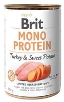 Monoproteinowa karma dla psa z alergią pokarmową Brit 70% INDYK BATATY 400g