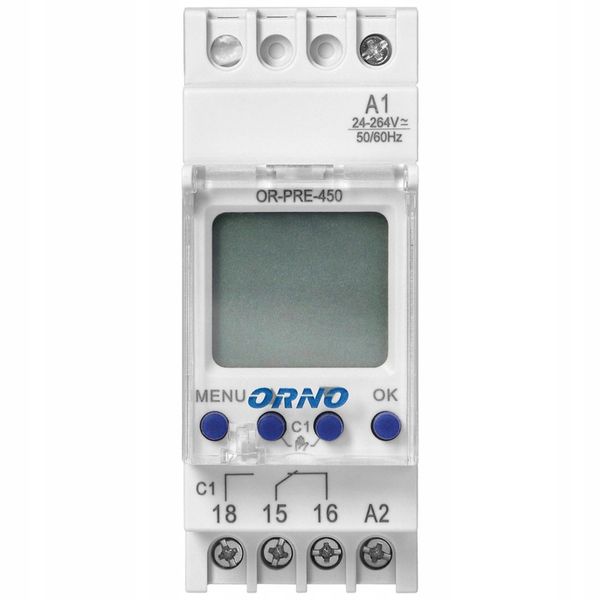 Elektroniczny programator czasowy 100 programów 1 wyjście 16A/230V ORNO zdjęcie 5