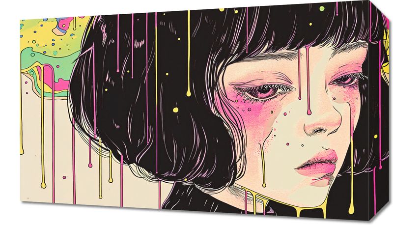 Obraz 50x30cm Strugi Kolorów zdjęcie 1