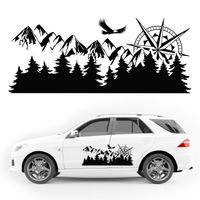 NAKLEJKA NA SAMOCHÓD góry kompas KAMPER przyczepę kempingową 100 cm