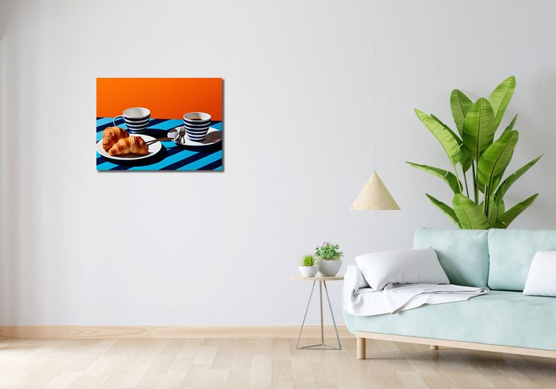 Obraz 70x50cm Croissanty zdjęcie 2