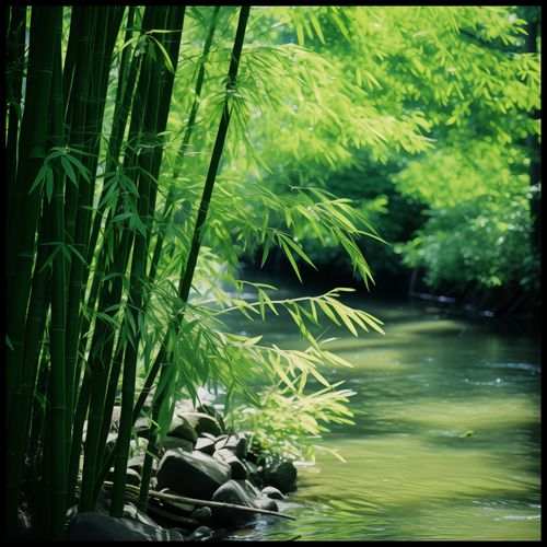 Plakat 90x90cm Spokój Bambusów na Arena.pl