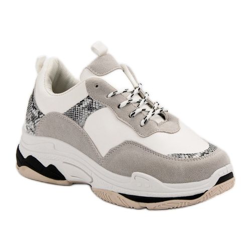 Białe Sneakersy Ze Wzorem r.41 na Arena.pl